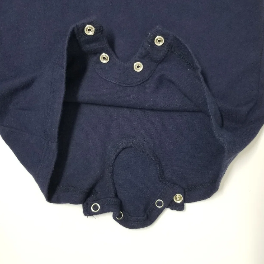 Ralph Lauren Cotton Infant Polo Shortall Navy Blue 9mo